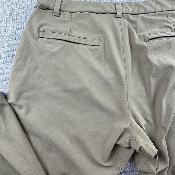Lululemon Commission Pant Mens 35x31 Beige ABC Golf Stretch Commute Warpstreme - Picture 10 of 10